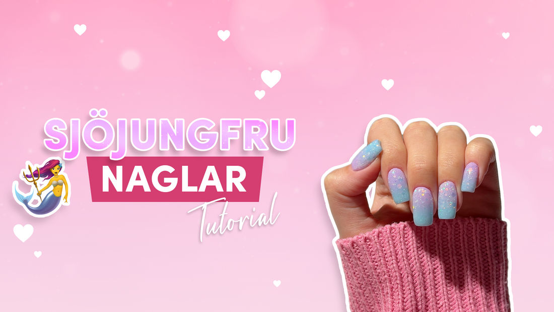 Mermaid ombré-naglar – steg för steg till en magisk look